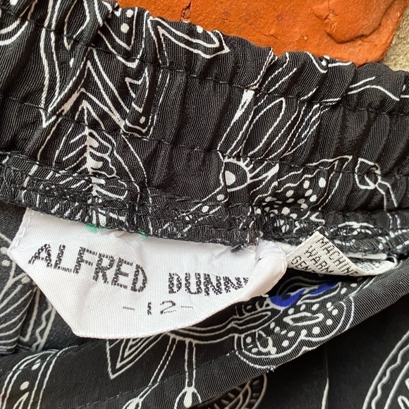 Vintage Womens 12 Black Floral Paisley Pleated Midi Prairie Long Skirt - Picture 5 of 8